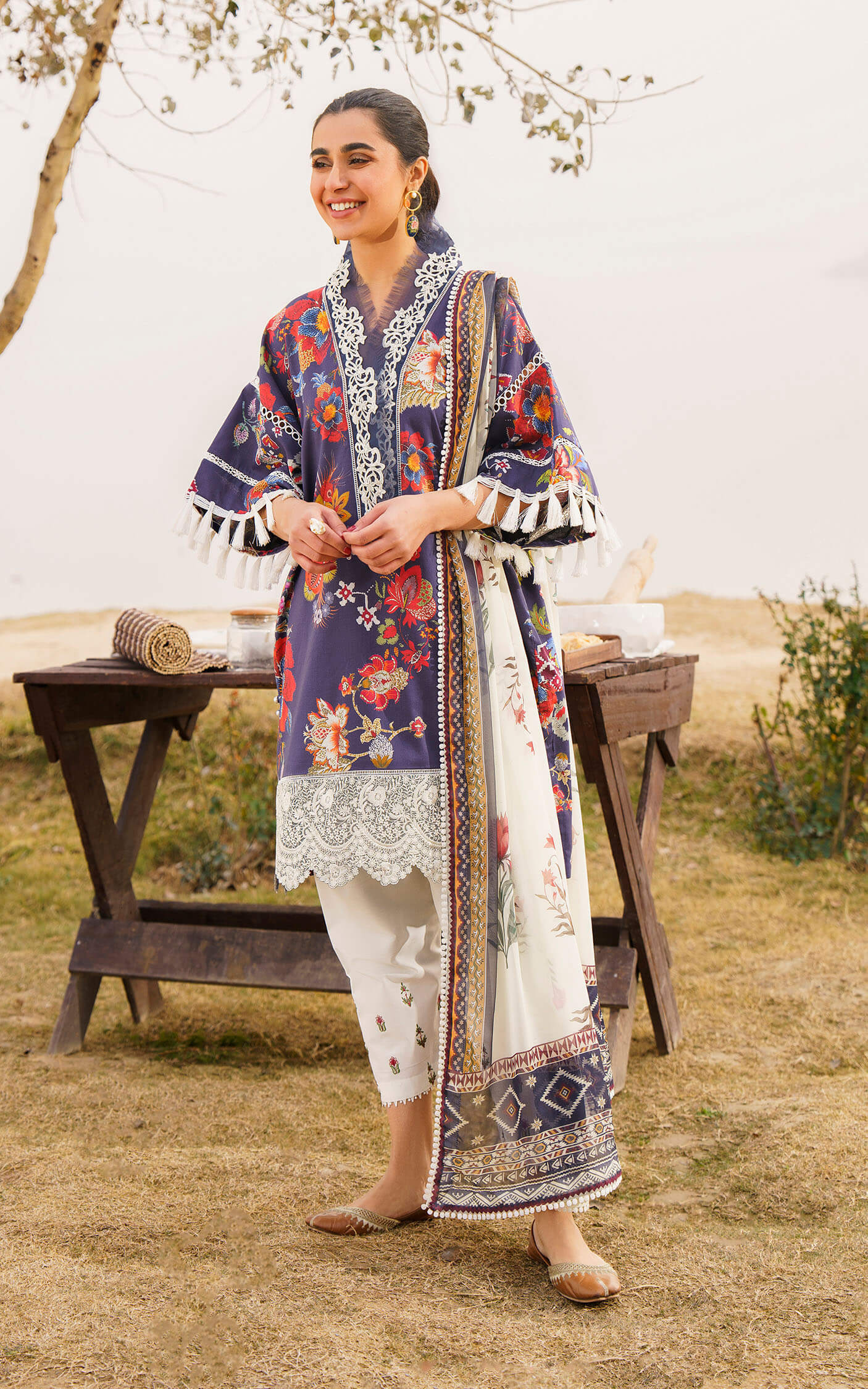 Asifa and Nabeel | Meraki Summer 24 | ALORA-U141M003 - Pakistani Dress - Maria Faisal