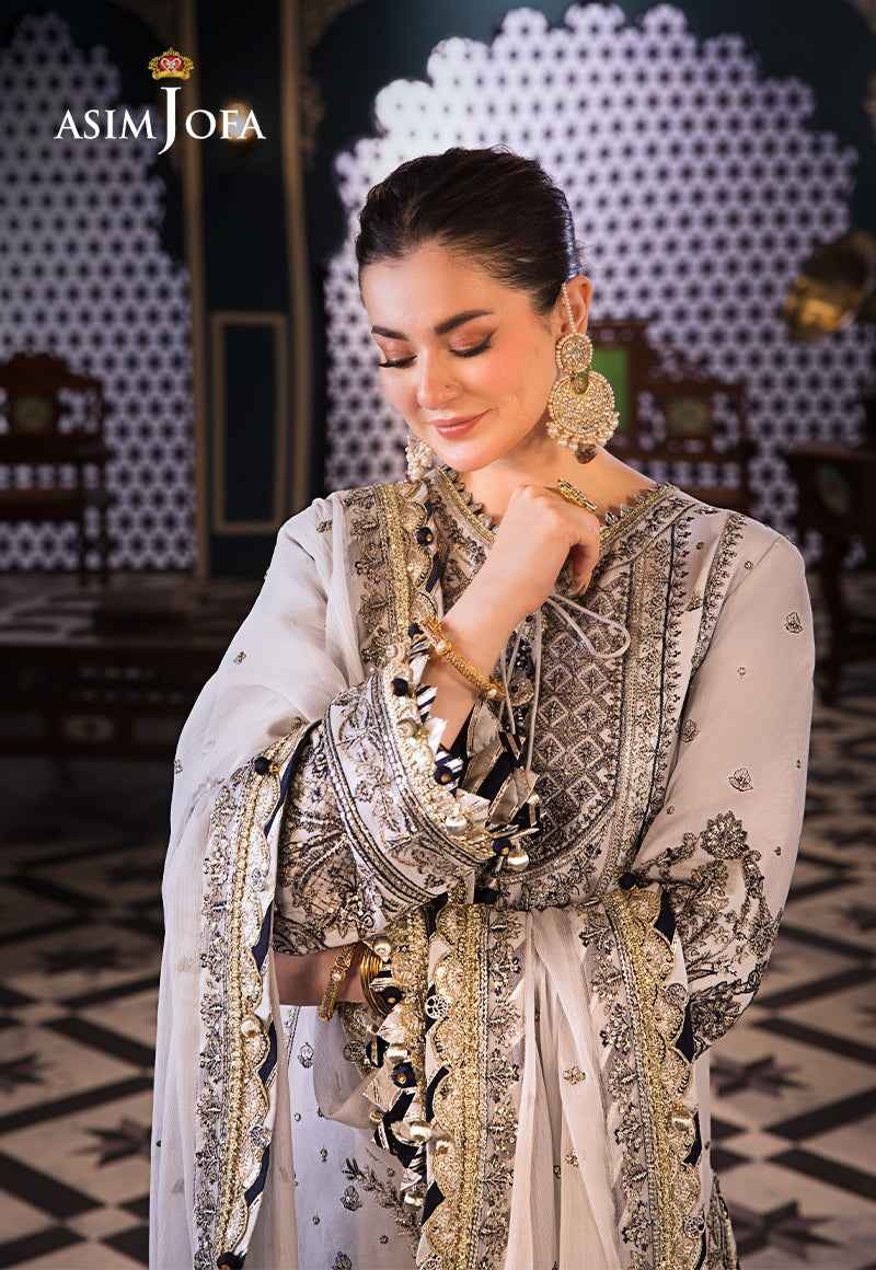 Asim Jofa | Fasana e Ishq Eid Luxury Lawn | AJFI-28 - Pakistani Dress - Maria Faisal