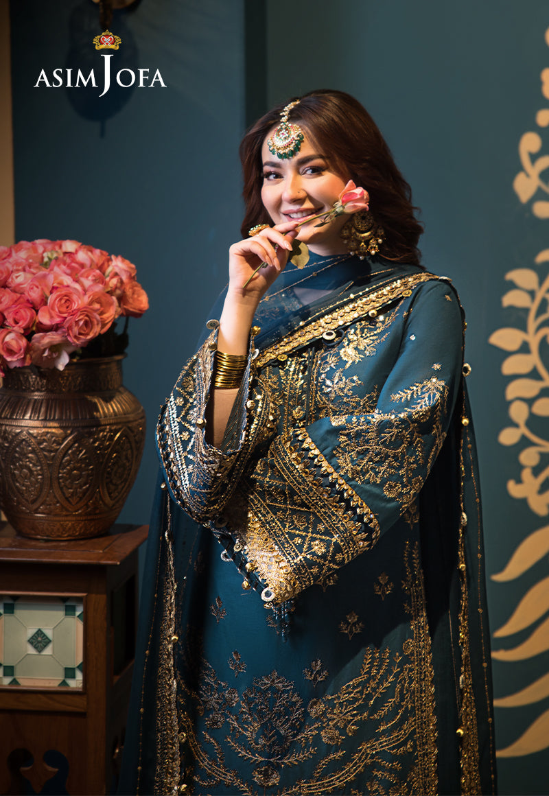 Asim Jofa | Fasana e Ishq Eid Luxury Lawn | AJFI-30 - Pakistani Dress - Maria Faisal