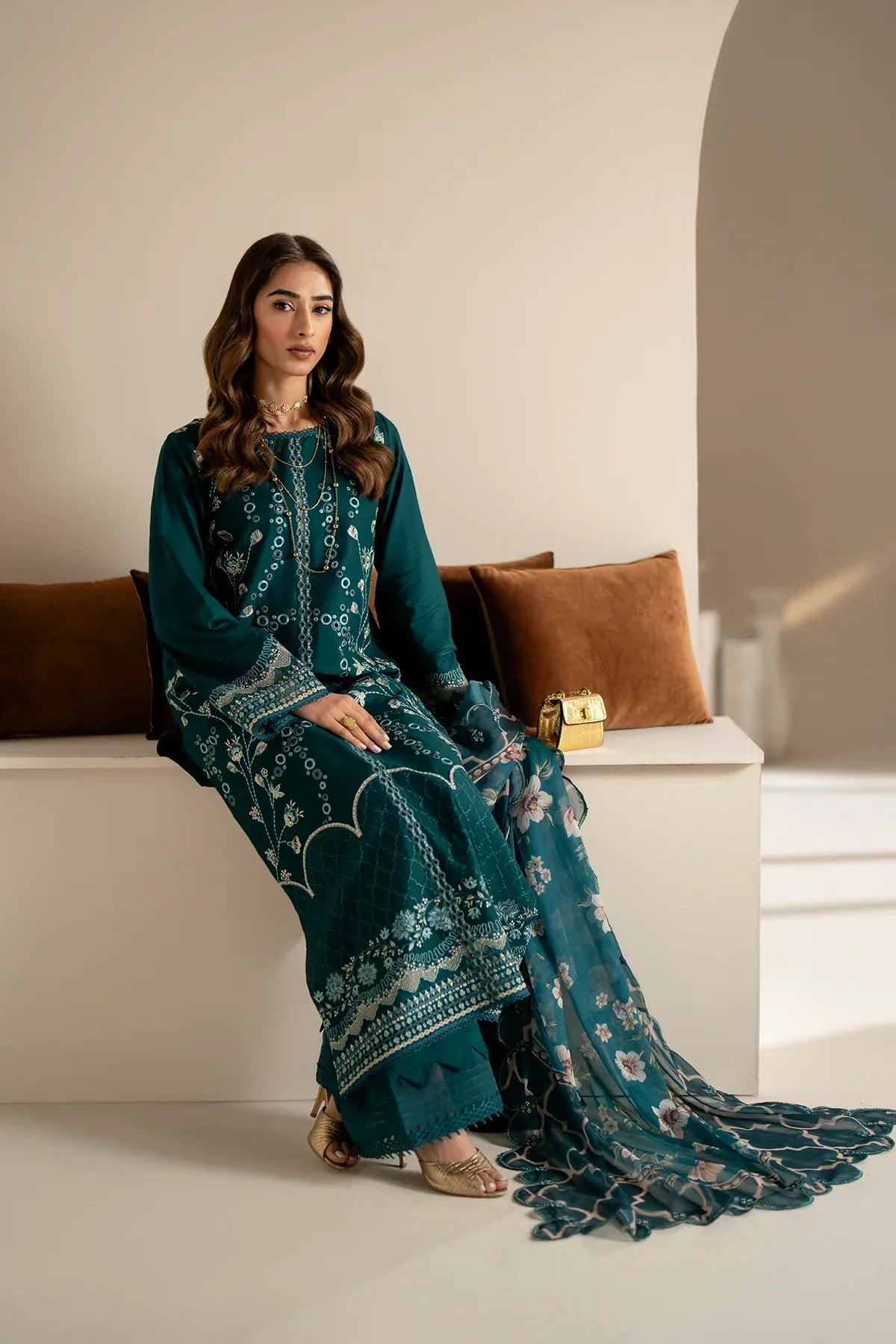 Azzal | Aghaaz Luxury Lawn | Mehr - Pakistani Dress