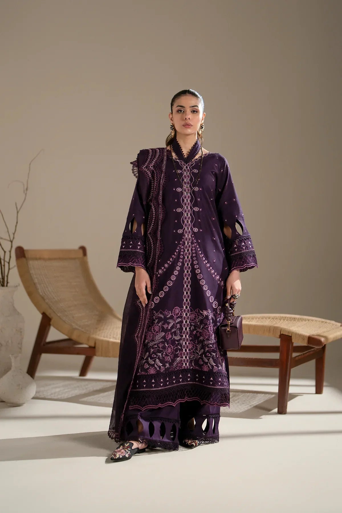 Azzal | Aghaaz Luxury Lawn | Aroma - Pakistani Dress