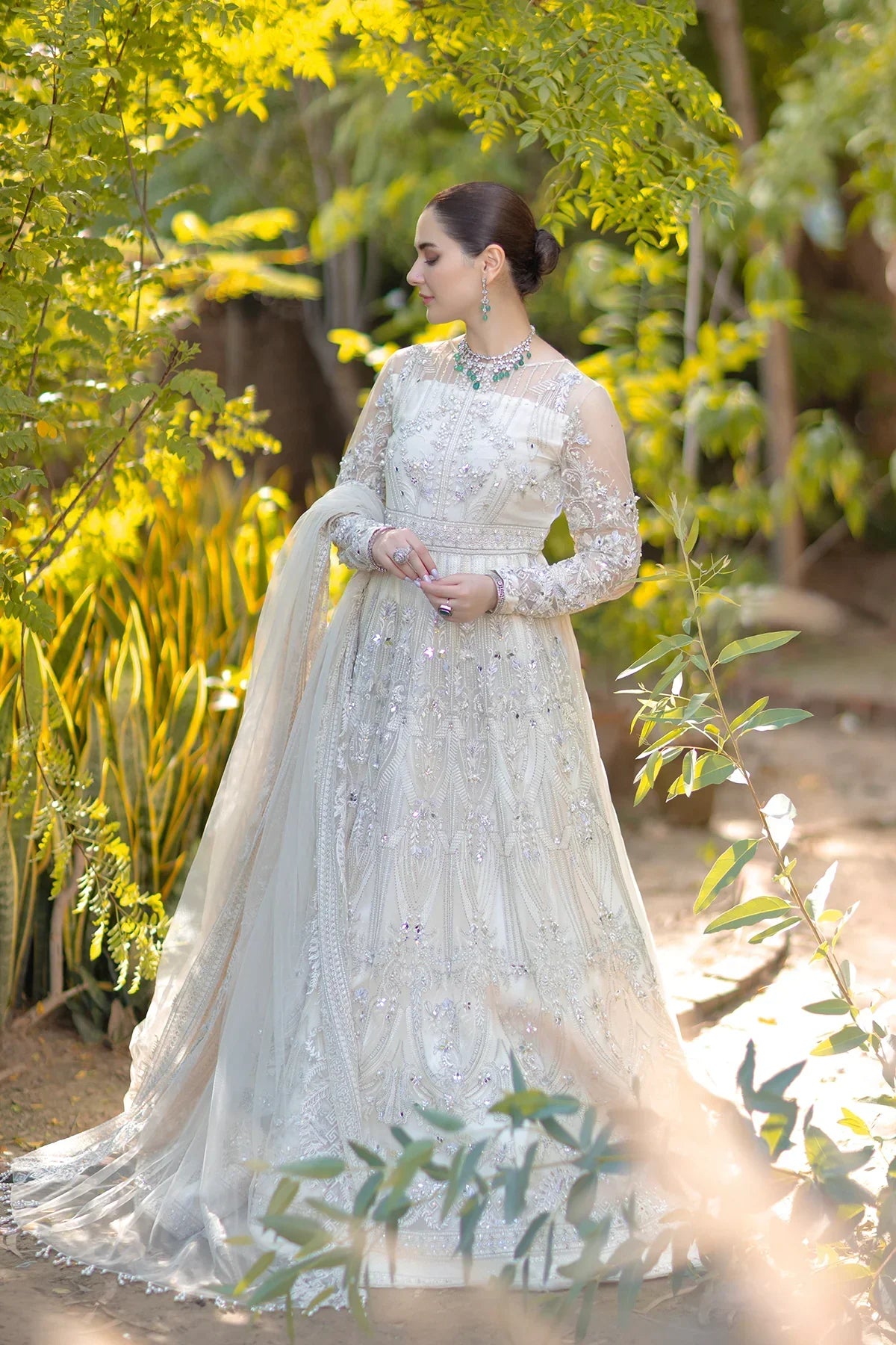 Azzal | Noor Wedding Formals | Safed - Pakistani Dress