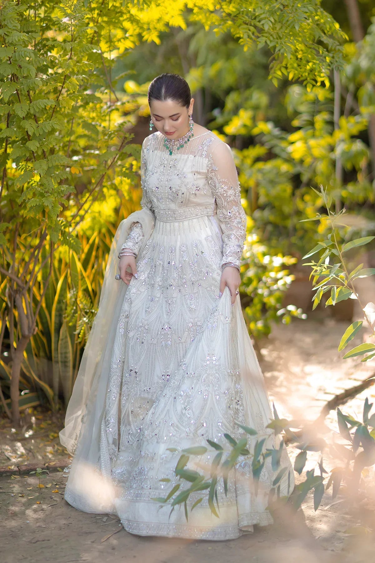 Azzal | Noor Wedding Formals | Safed - Pakistani Dress