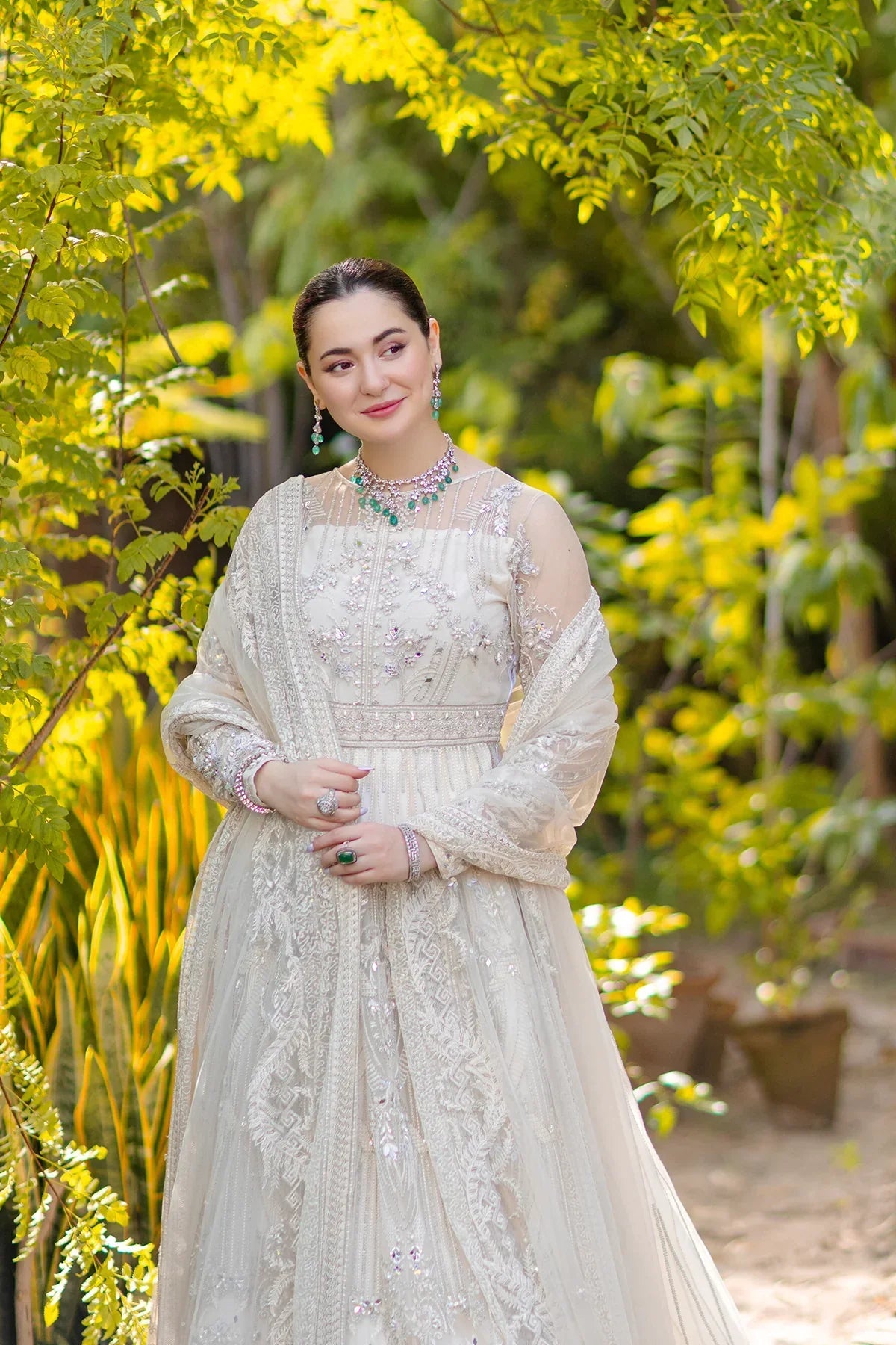 Azzal | Noor Wedding Formals | Safed - Pakistani Dress