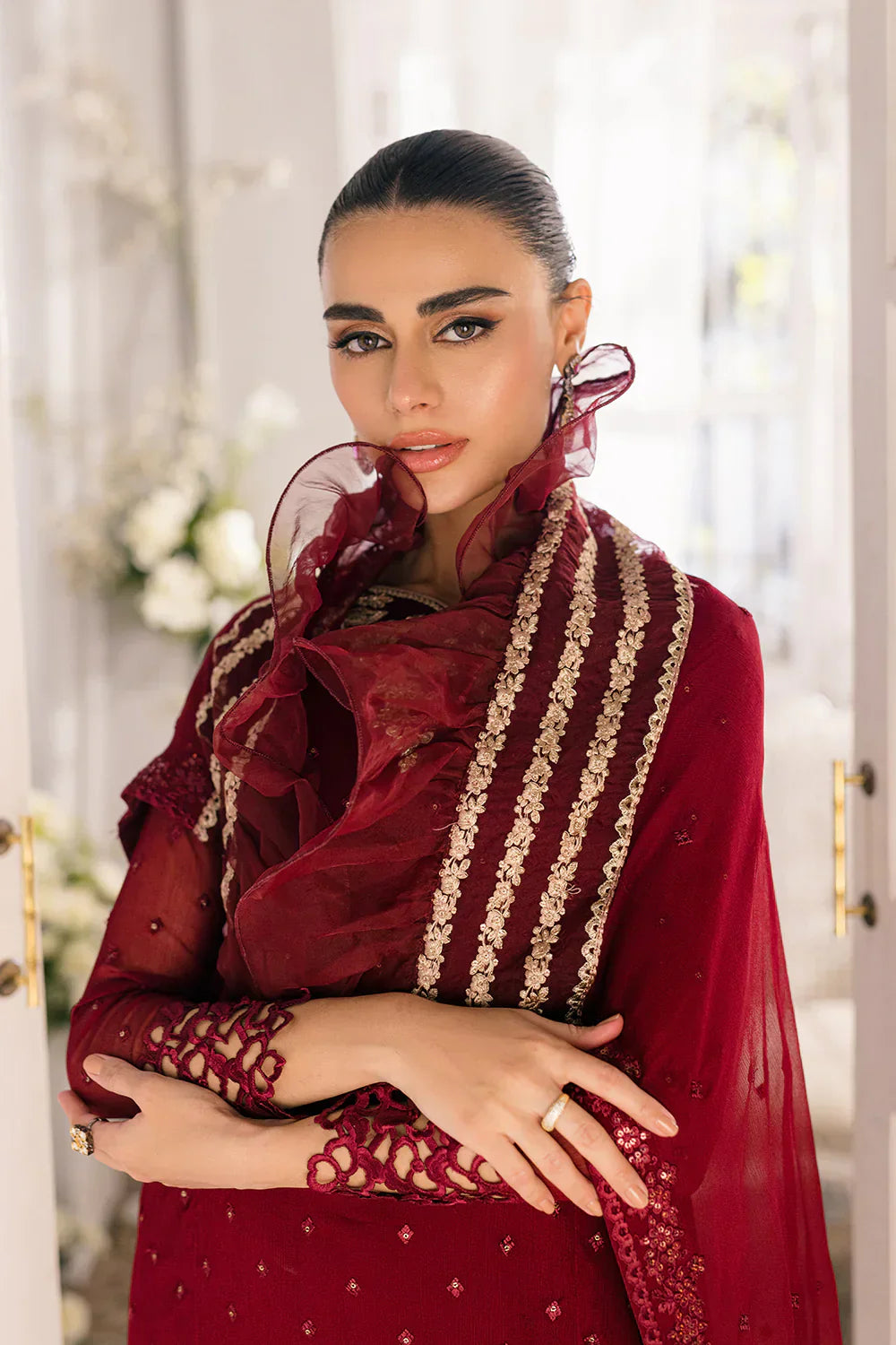Azure | Ensembles Embroidered Formals | Garnet Glam - Formal