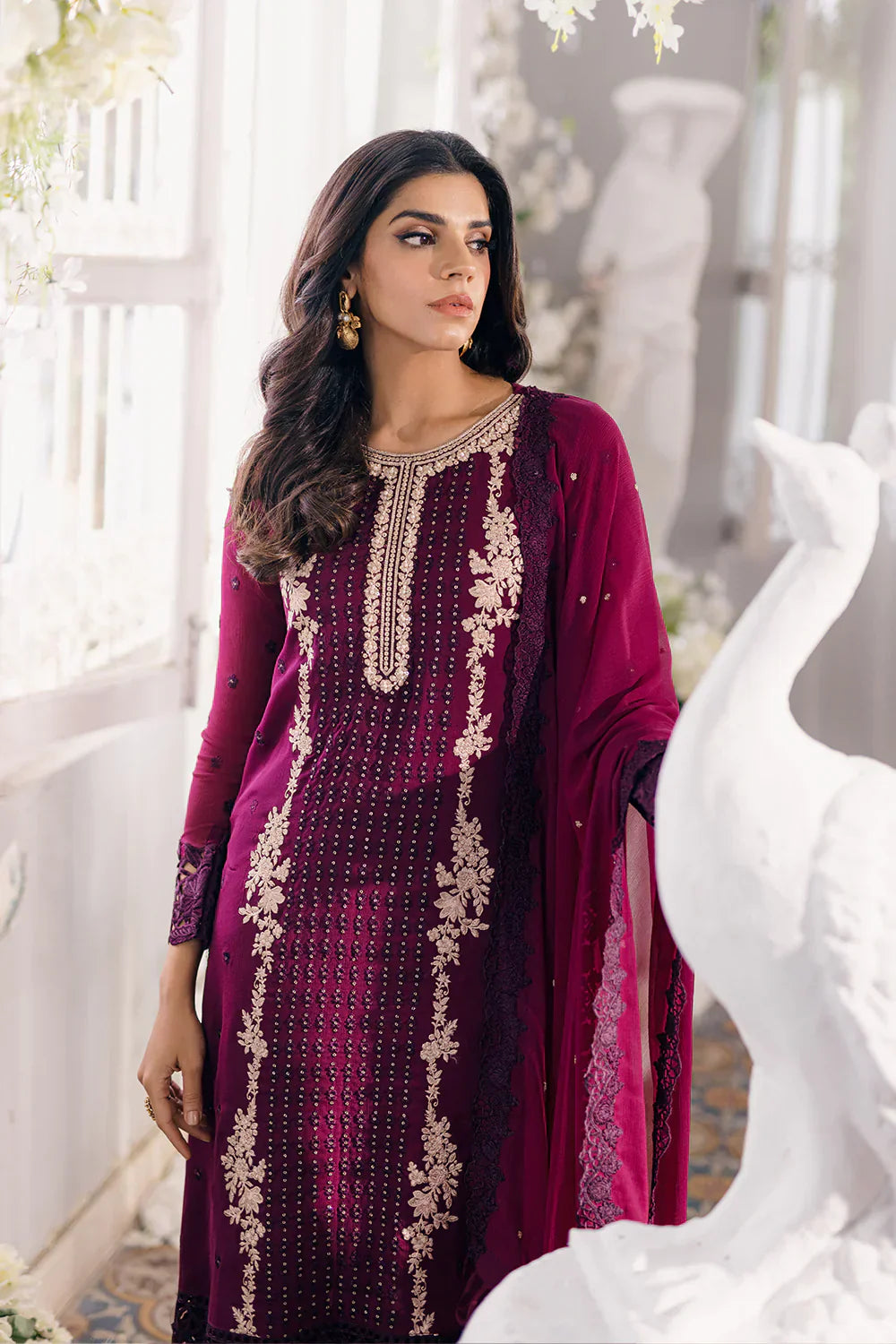 Azure | Ensembles Embroidered Formals | Merlot Muse - Formal