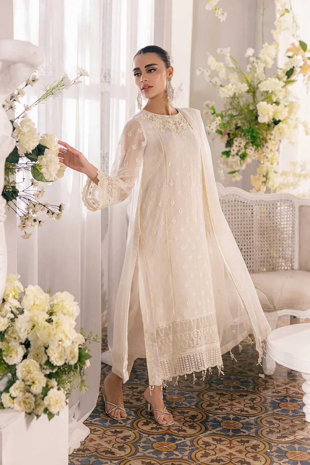 Azure | Ensembles Embroidered Formals | Angelic Frost - Formal