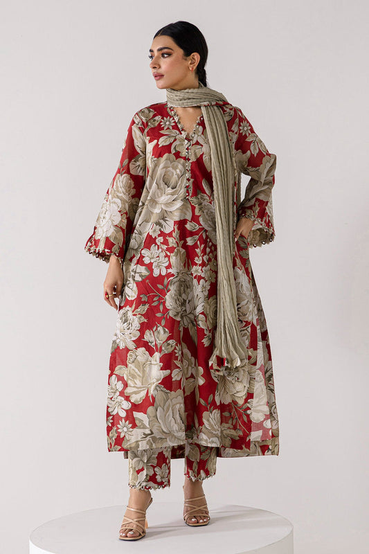 Baroque | Lawn Collection 24 | UF-378 - Designer Dress - Maria Faisal