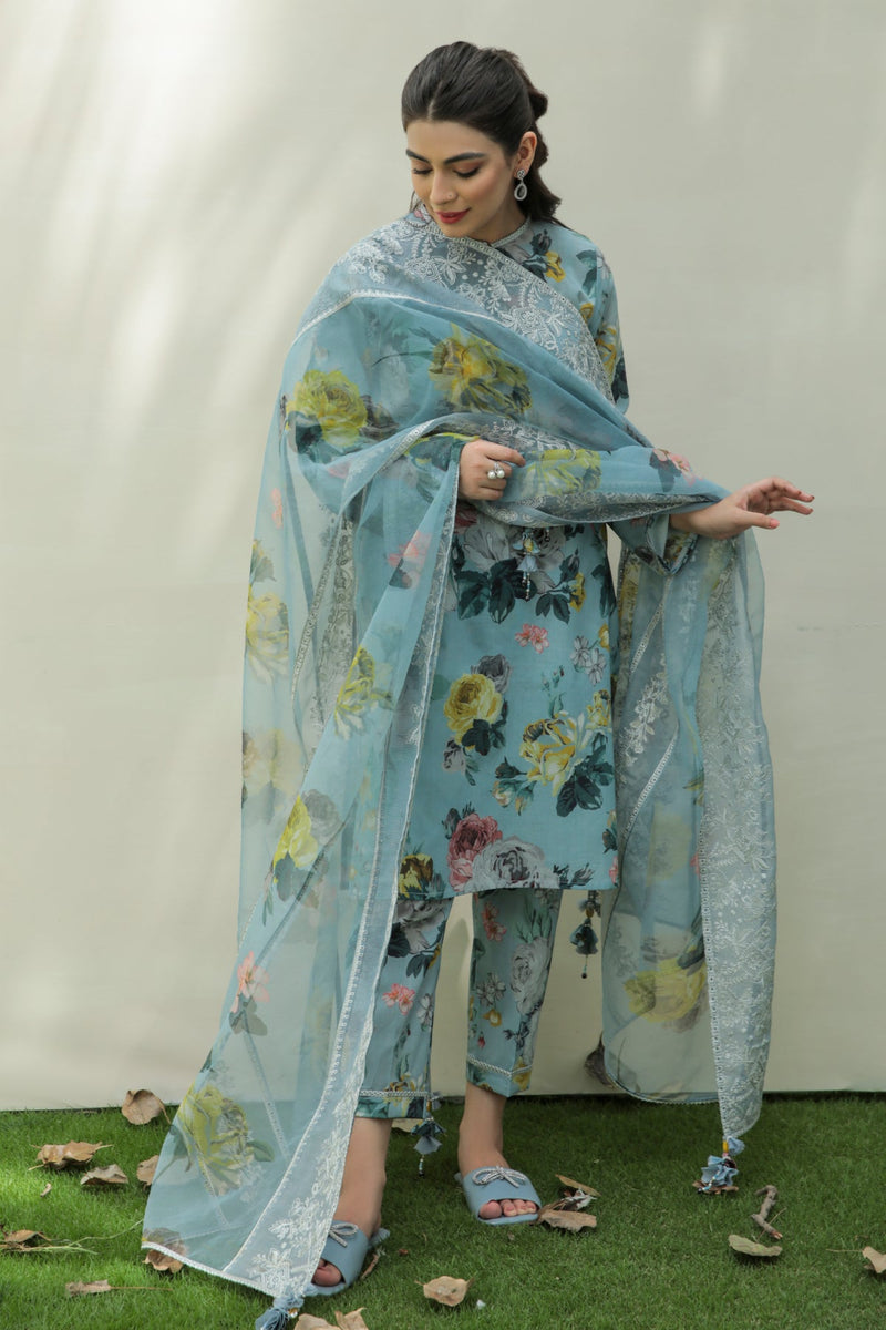 Baroque | Lawn Collection 24 | UF-211 - Designer Dress - Maria Faisal