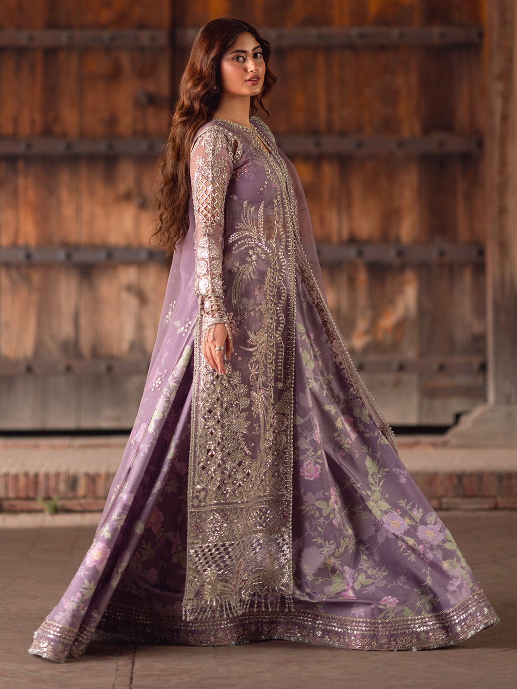 Bin Ilyas | Sona Gachi Luxury Formals | D - 603 - is Organza dress from Bin Ilyas - Ladies Clothes - Maria Faisal