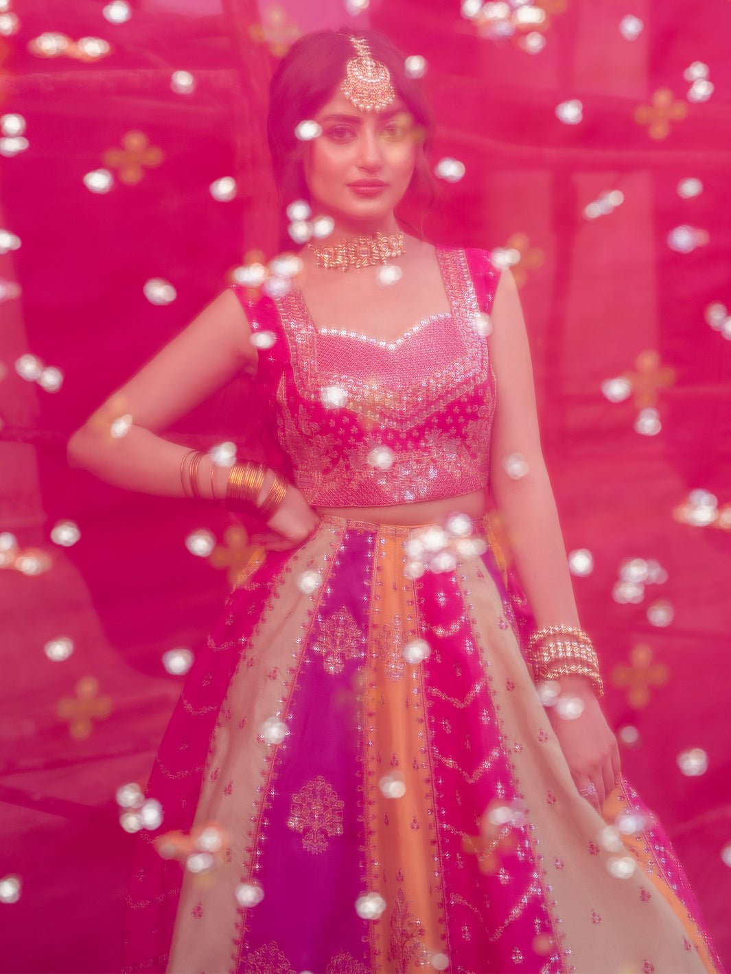 Bin Ilyas | Sona Gachi Luxury Formals | D - 607 - is Multi dress from Bin Ilyas - Ladies Clothes - Maria Faisal