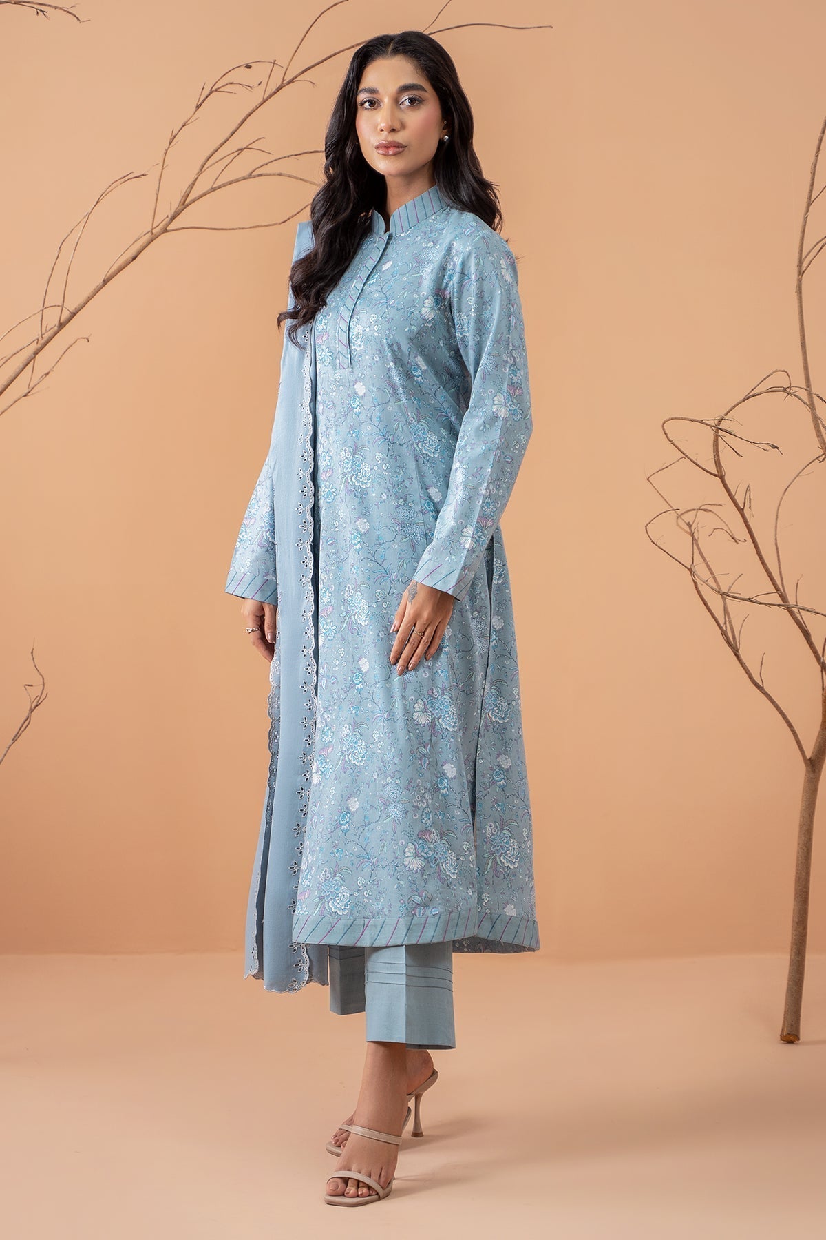 white christmas dresses Kayseria | Winter Khaddar 24 | C6049-1