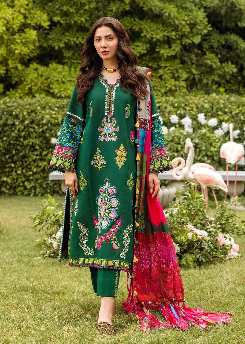 Sadaf Fawad Khan | Lawn 24 | Ada (A) - Designer Dress with Intricate embroidery and embellishments. Shop elegent wedding dress at Maria Faisal.
