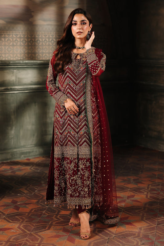Charizma | Dastan e Jashan | DJW5 - 03 C - is Maroon dress from Charizma - Ladies Clothes - Maria Faisal