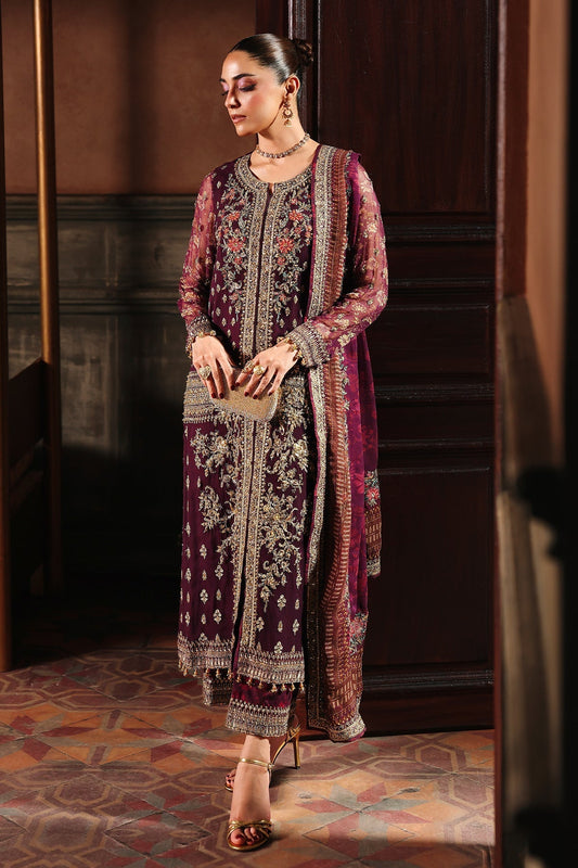 Charizma | Dastan e Jashan | DJW5 - 07 C - is Maroon dress from Charizma - Ladies Clothes - Maria Faisal