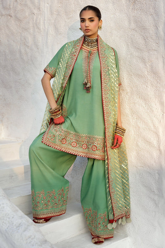Charizma | Festive Pret | CMA - 5 - 017 G - is Green dress from Charizma - Ladies Clothes - Maria Faisal