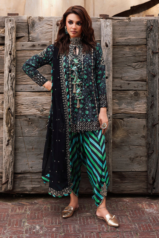 Charizma | Festive Pret | CMA - 5 - 032 G - is Green dress from Charizma - Ladies Clothes - Maria Faisal