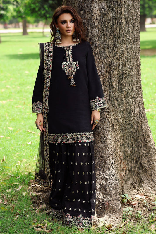 Charizma | Festive Pret | CMA - 5 - 110A - is Black dress from Charizma - Ladies Clothes - Maria Faisal