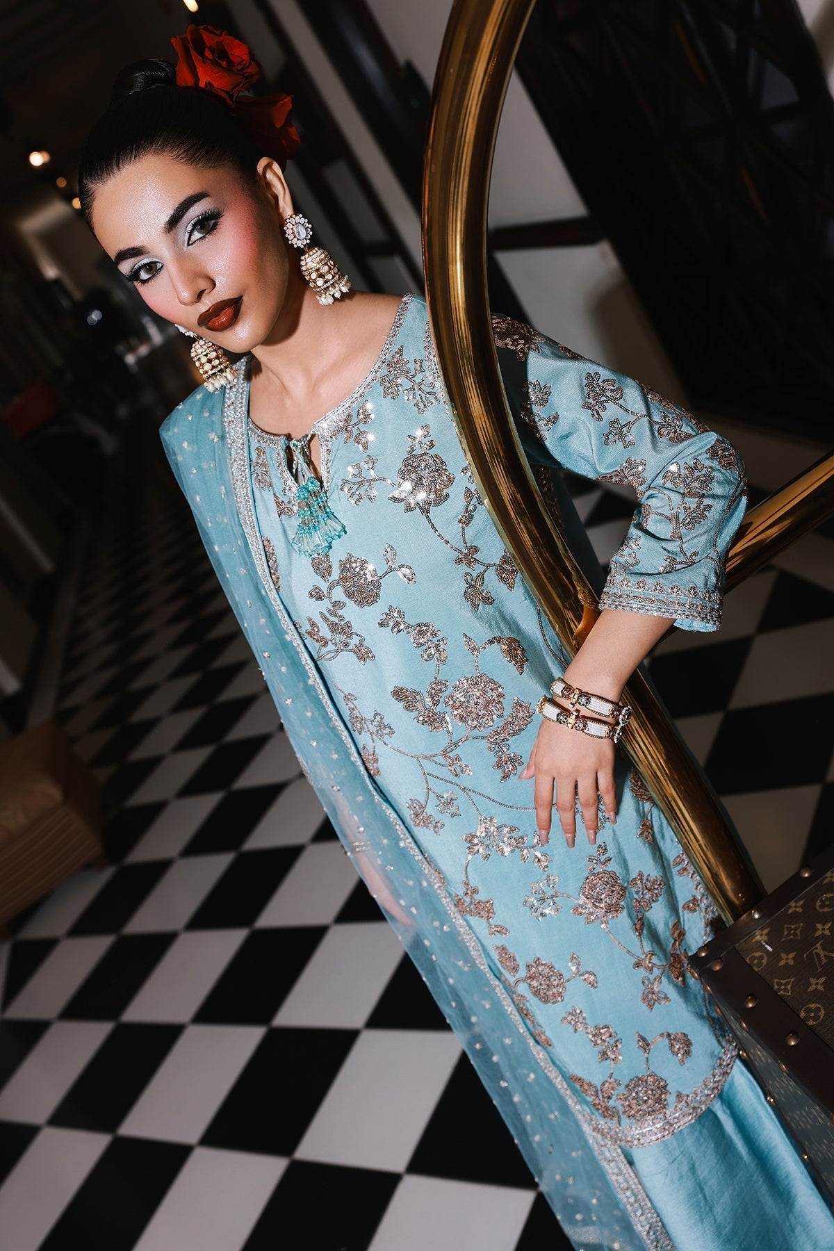 Charizma | Festive Pret | CMA - 5 - 111 B - is Blue dress from Charizma - Ladies Clothes - Maria Faisal