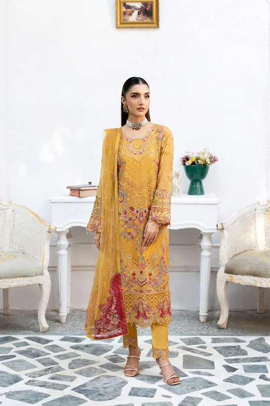 Ramsha | Chevron Chiffon Collection | A-1004 - Ladies Clothes