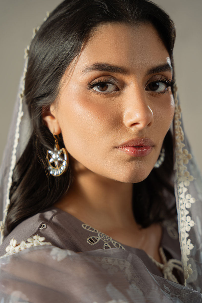 Cross Stitch | Chikankari Lawn 25 | WHISPER ASH - Ladies Clothes