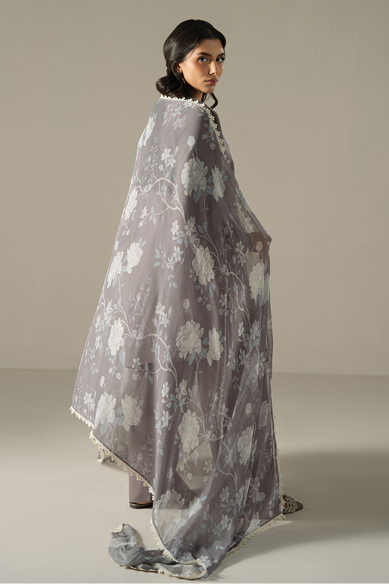 Cross Stitch | Chikankari Lawn 25 | WHISPER ASH - Ladies Clothes