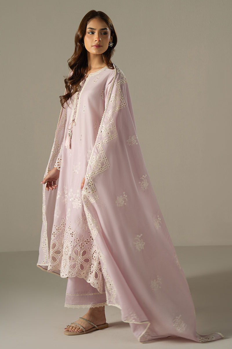 Cross Stitch | Chikankari Lawn 25 | LILAC BLOOM - Ladies Clothes
