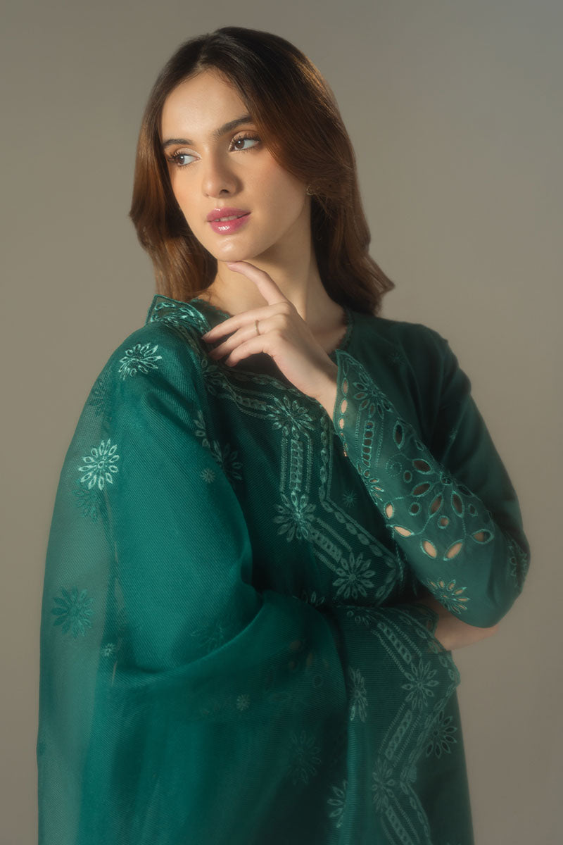 Cross Stitch | Chikankari Lawn 25 | VERDENT FLORA - Ladies Clothes