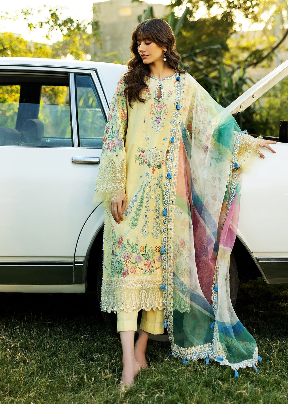 Sadaf Fawad Khan | Siraa Lawn 25 | MID SUMMER EVENING - B by Maria Faisal - Registered Vendor of : Sadaf Fawad Khan - type : Ladies Clothes - 100% original wedding dresses