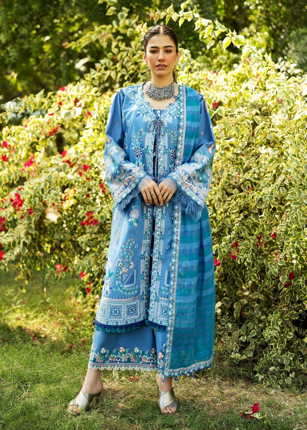 Sadaf Fawad Khan | Siraa Lawn 25 | WISTERIA - A by Maria Faisal - Registered Vendor of : Sadaf Fawad Khan - type : Ladies Clothes - 100% original wedding dresses