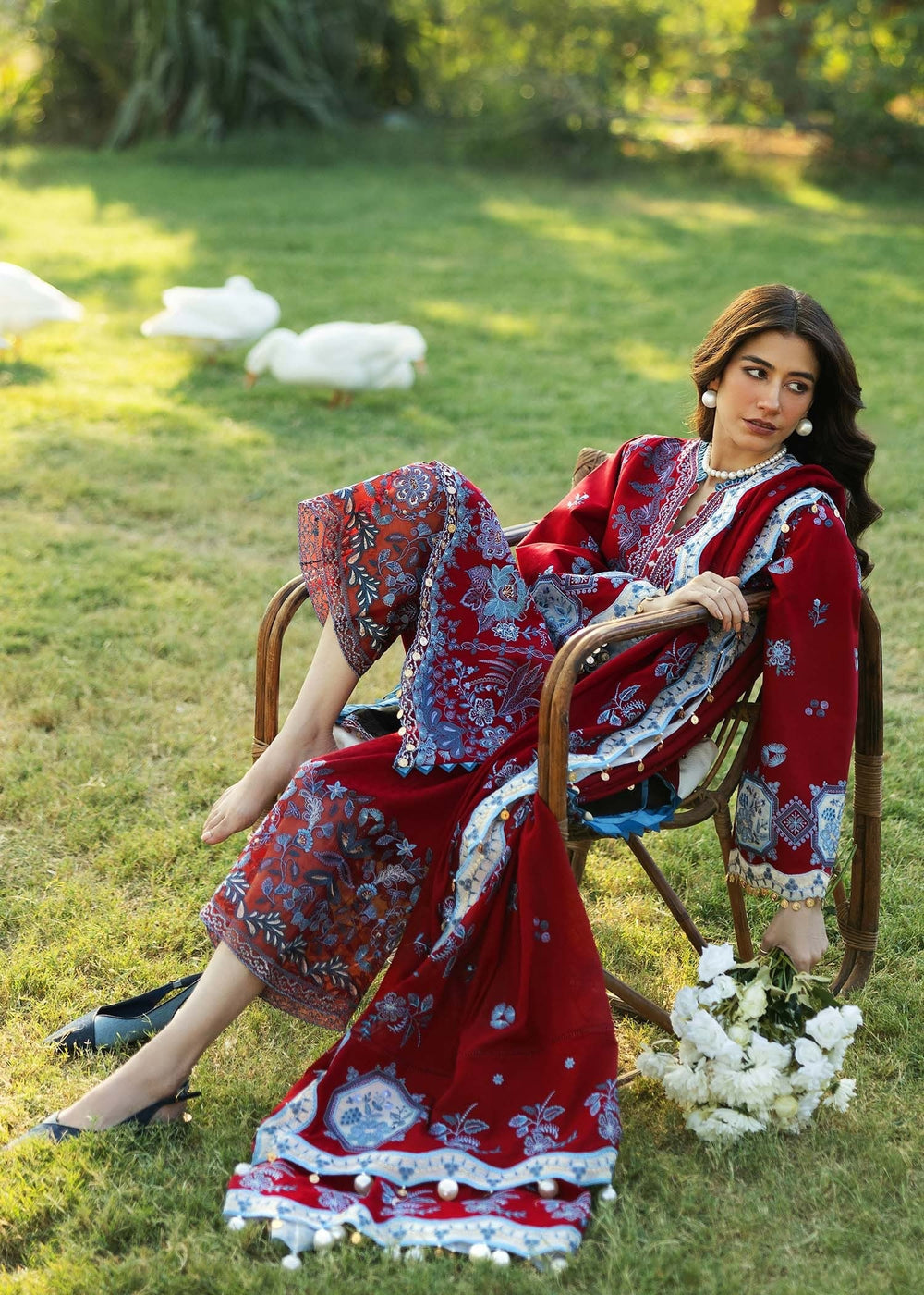 Sadaf Fawad Khan | Siraa Lawn 25 | KOI - A by Maria Faisal - Registered Vendor of : Sadaf Fawad Khan - type : Ladies Clothes - 100% original wedding dresses