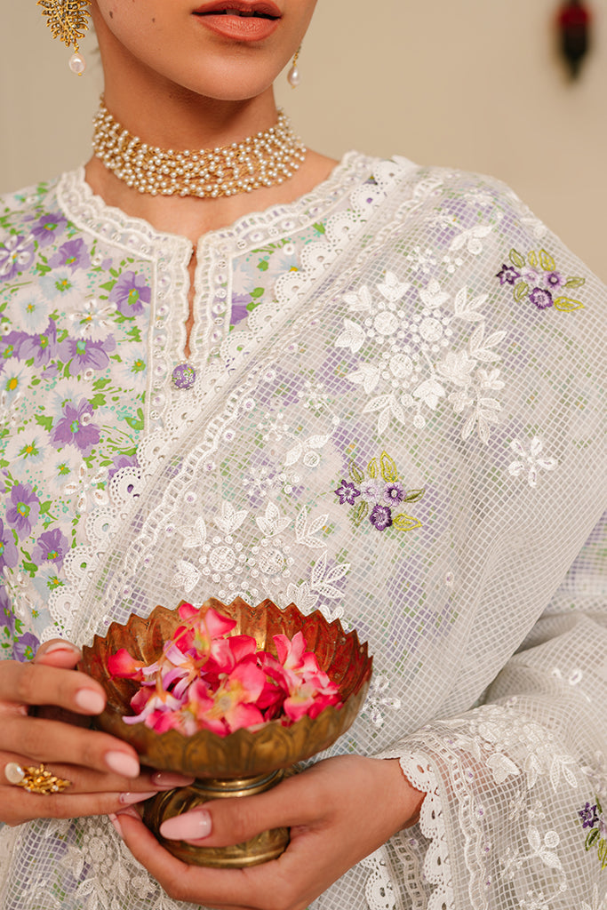 Cross Stitch | Eid Lawn 24 | LAVENDER STRETCH - Maria Faisal