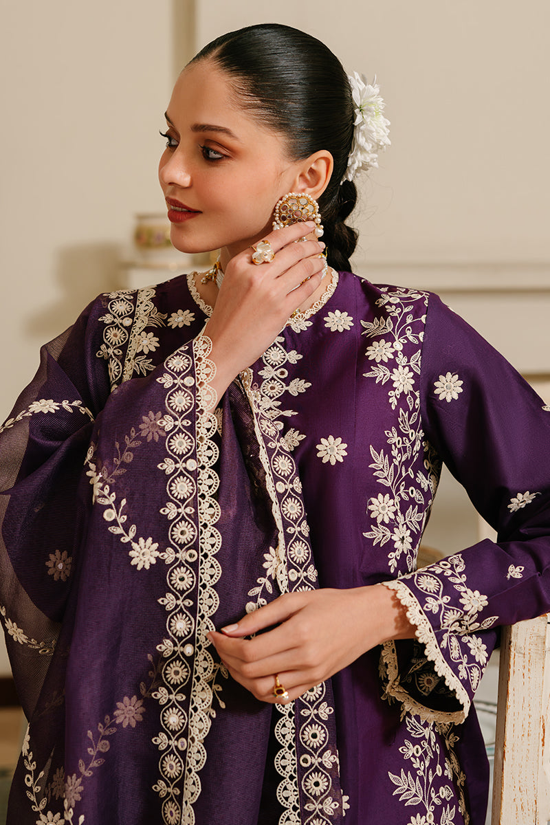 Cross Stitch | Eid Lawn 24 | PLUM GRAIN - Maria Faisal