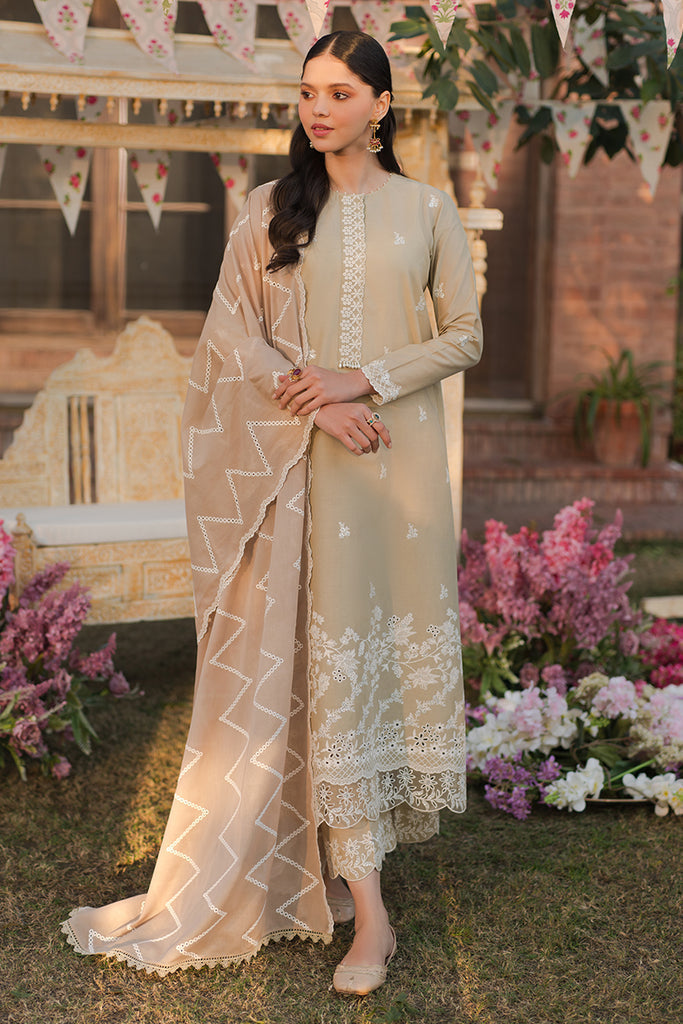 Cross Stitch | Eid Lawn 24 | PALE GREEN - Maria Faisal