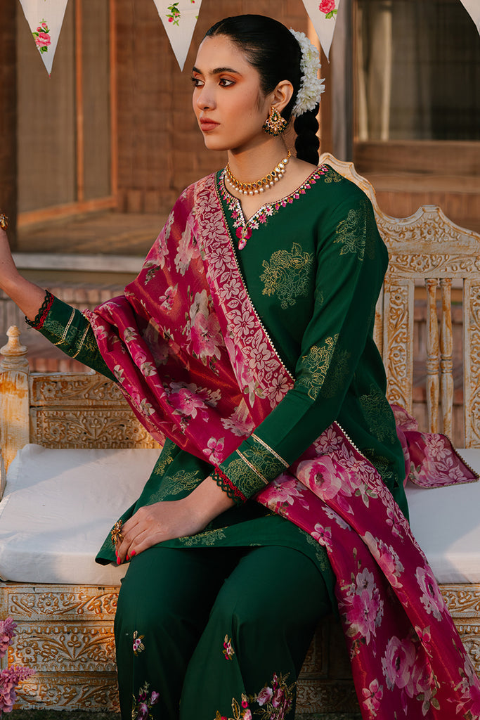Cross Stitch | Eid Lawn 24 | OPULENT GREEN - Maria Faisal