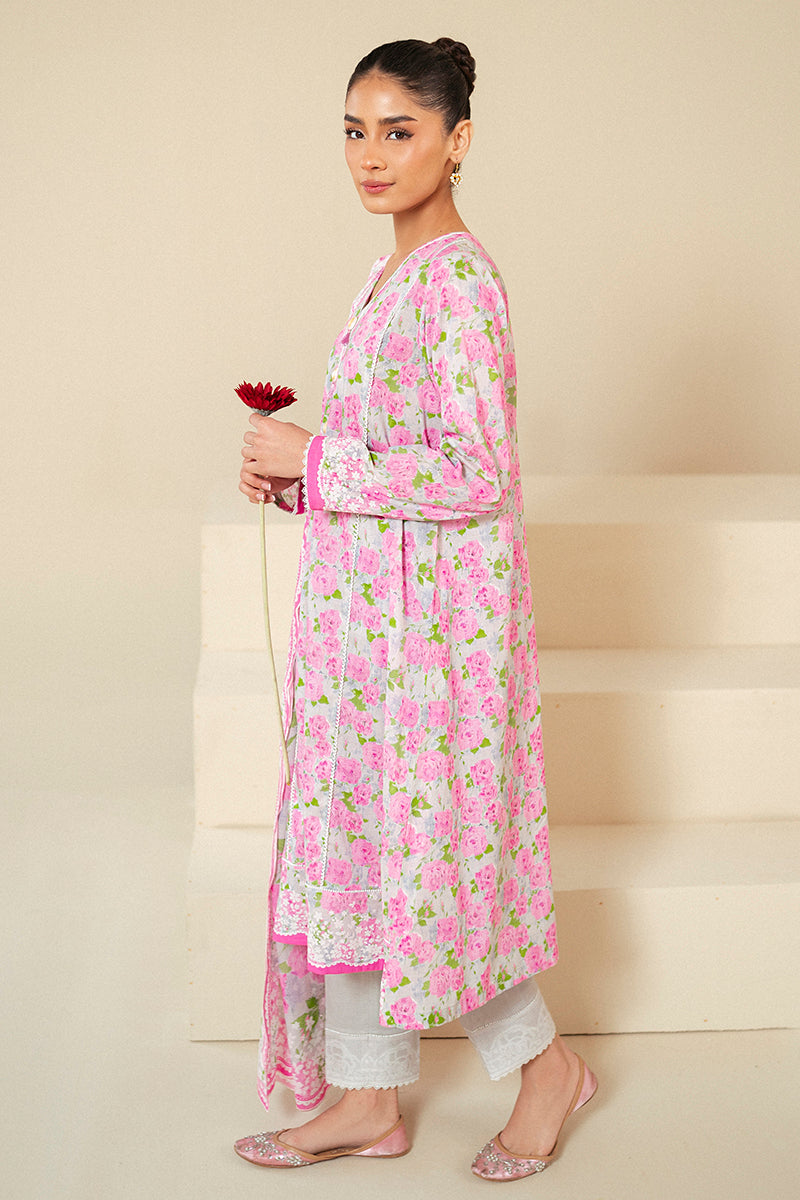 Cross Stitch | Daily Lawn 24 | FLORAL WIND-3 PIECE LAWN SUIT - Ladies Clothes - Maria Faisal