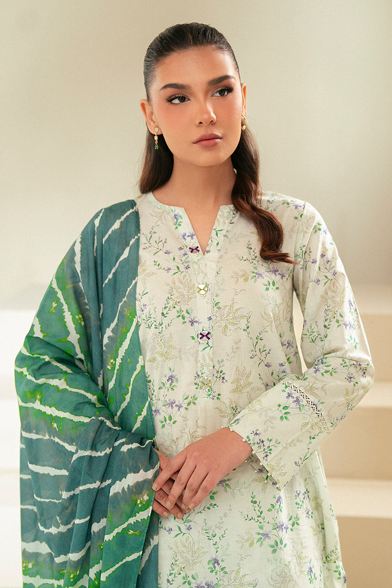 Cross Stitch | Daily Lawn 24 | LAUREL MINT-3 PIECE LAWN SUIT - Ladies Clothes - Maria Faisal