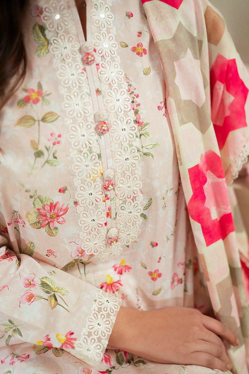 Cross Stitch | Daily Lawn 24 | CRYSTAL AURA-3 PIECE LAWN SUIT - Ladies Clothes - Maria Faisal