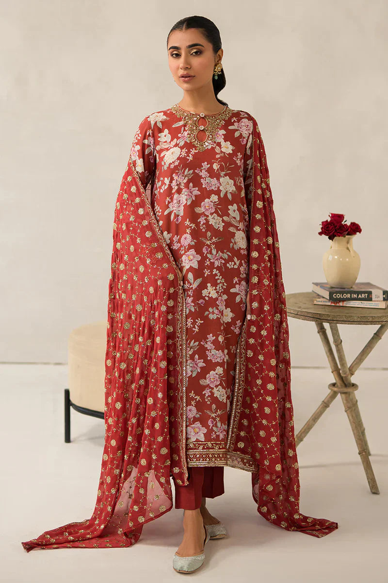 Cross Stitch | Luxe Atelier 24 | Crimson Glow - Ladies Clothes - Maria Faisal