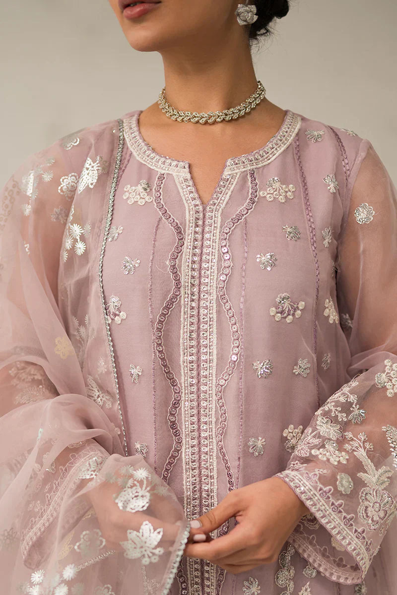 Cross Stitch | Luxe Atelier 24 | Mauve Somber - Ladies Clothes - Maria Faisal