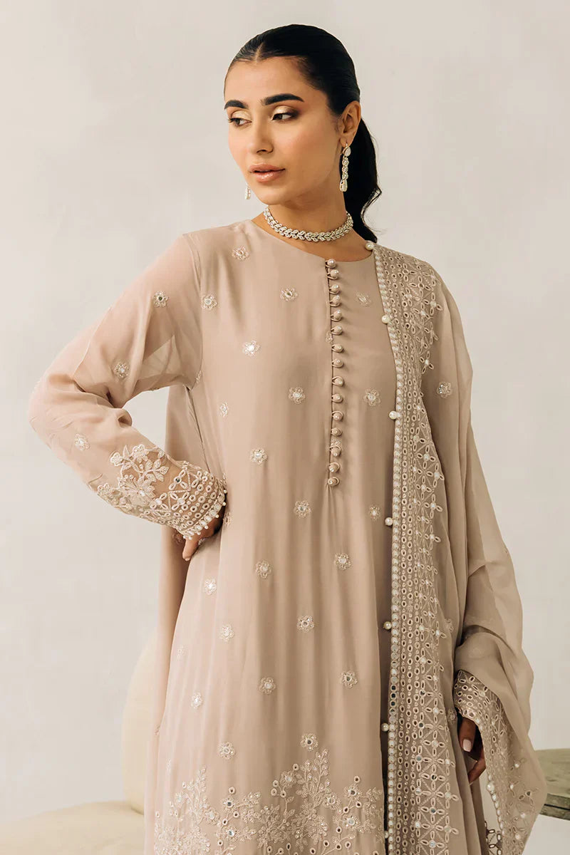Cross Stitch | Luxe Atelier 24 | Maple Brown - Ladies Clothes - Maria Faisal