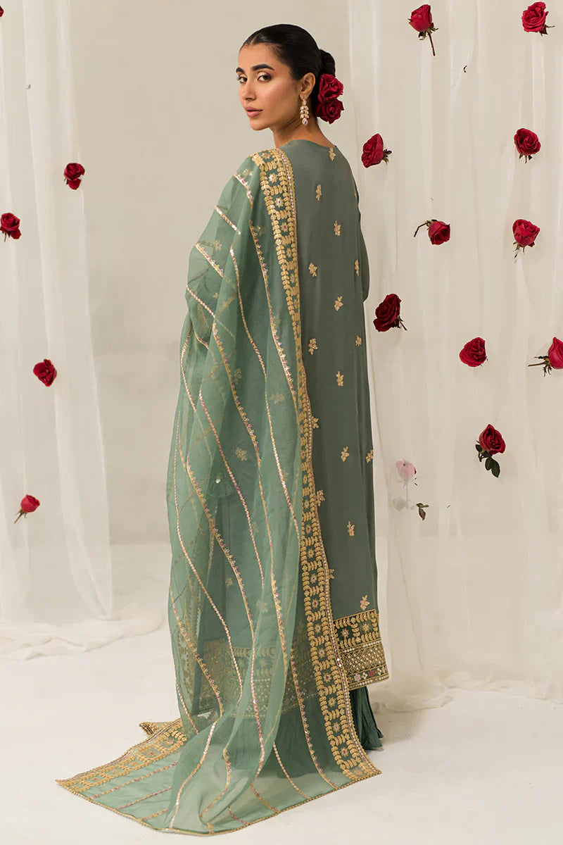 Cross Stitch | Luxe Atelier 24 | Garland Sage - Ladies Clothes - Maria Faisal