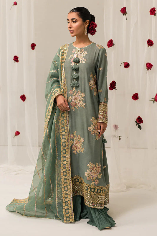 Cross Stitch | Luxe Atelier 24 | Garland Sage - Ladies Clothes - Maria Faisal