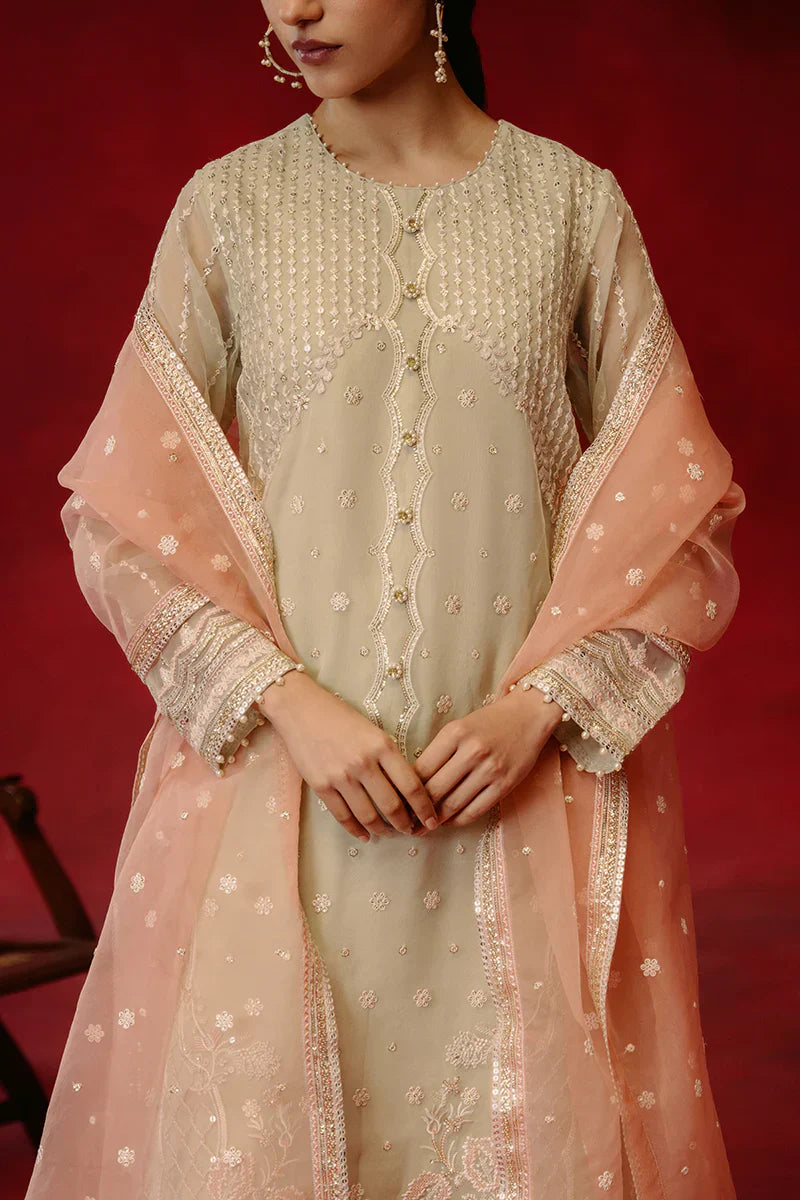 Cross Stitch | Luxe Atelier 24 | Pistachio Dawn - Ladies Clothes - Maria Faisal