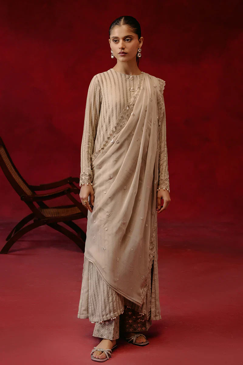 Cross Stitch | Luxe Atelier 24 | Primrose Ash - Ladies Clothes - Maria Faisal