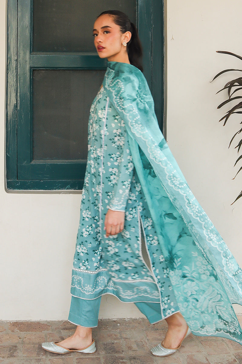 Cross Stitch | Printed Lawn | BLUE CHARM - Ladies Clothes - Maria Faisal