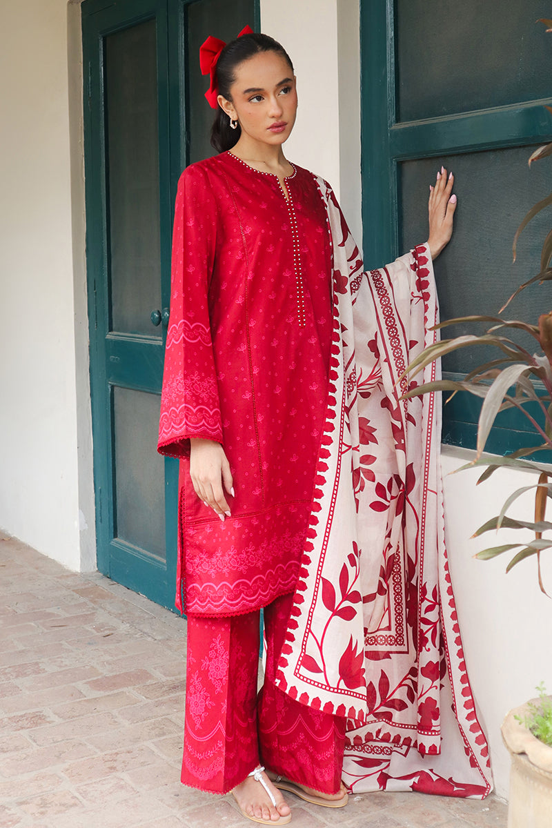 Cross Stitch | Printed Lawn | SCARLET SAGE - Ladies Clothes - Maria Faisal