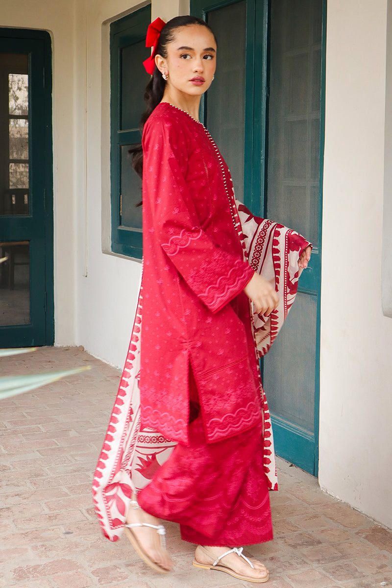 Cross Stitch | Printed Lawn | SCARLET SAGE - Ladies Clothes - Maria Faisal