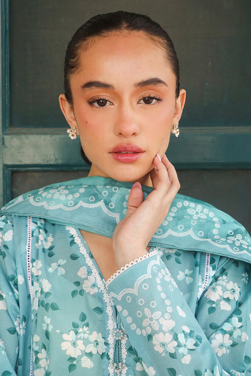 Cross Stitch | Printed Lawn | BLUE CHARM - Ladies Clothes - Maria Faisal