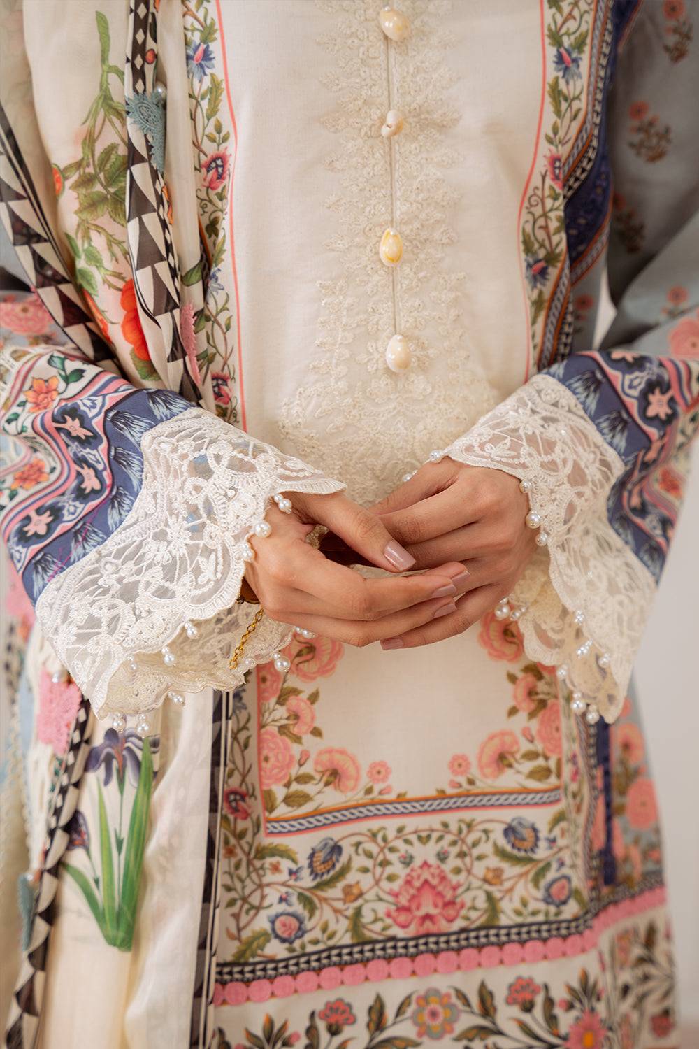 Saira Rizwan | Laanem Summer Lawn 25 | ZUMRA-B-SRL25-07 by Maria Faisal - Registered Vendor of : Saira Rizwan - type : Ladies Clothes - 100% original wedding dresses